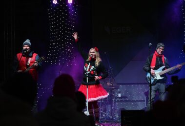 Zenészek a színpadon