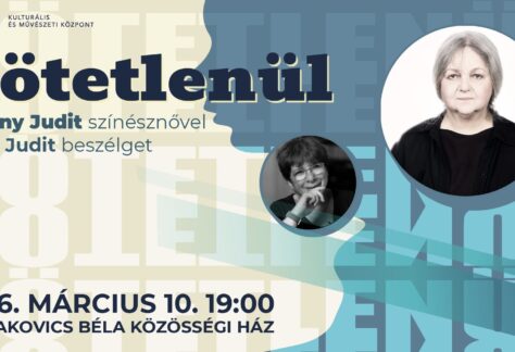 KÖTETLENÜL színházi-irodalmi beszélgetés Pogány Judit színésznővel Csáki Judit színházkritikus, újságíró beszélget Egy kellemes helyszín, egy meghatározó művész, egy megismételhetetlen este - élőben és kötetlenül.