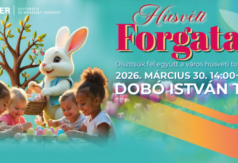 Városi tojásfadíszítés a Dobó István téren