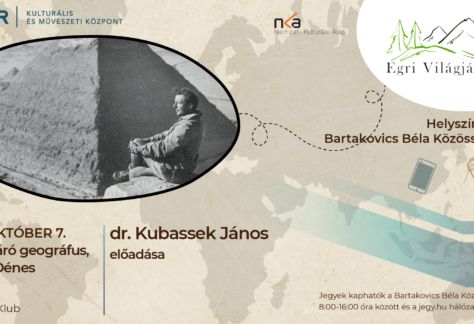 EGRI VILÁGJÁRÓ KLUB DR. KUBASSEK JÁNOS GEOGRÁFUS, TUDOMÁNYTÖRTÉNÉSZ ELŐADÁSA BALÁZS DÉNES VILÁGJÁRÓ, GEOGRÁFUS ÉLETÉRŐL ÉS MUNKÁSSÁGÁRÓL