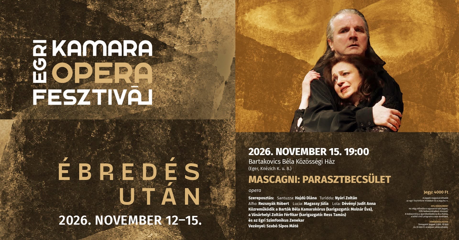 Mascagni: Parasztbecsület - szcenikus operakoncert